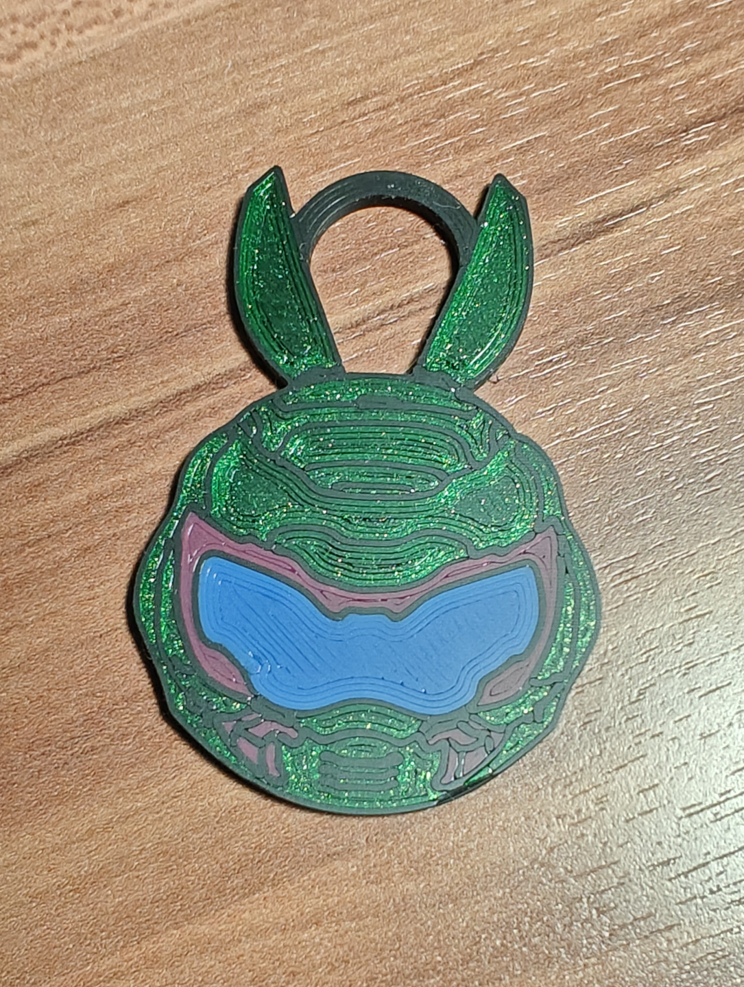 Cute doomguy keychain