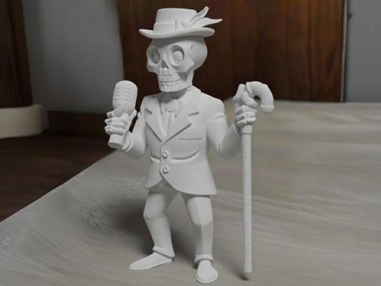 Esqueleto cantante - Halloween Sculpture