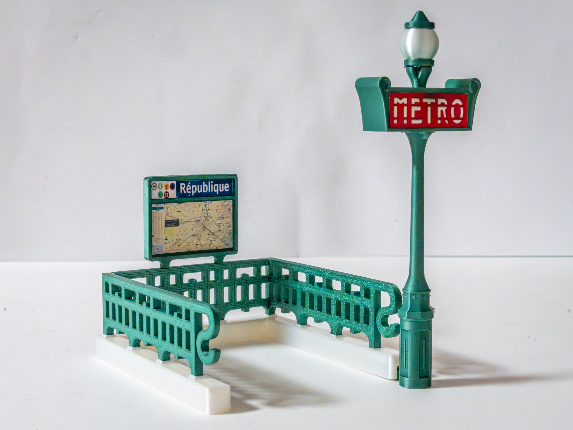 Retro Paris Metro / Subway Entrance