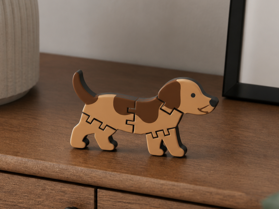 Flexi Hund – Bewegliches 3D Druck Spielzeug