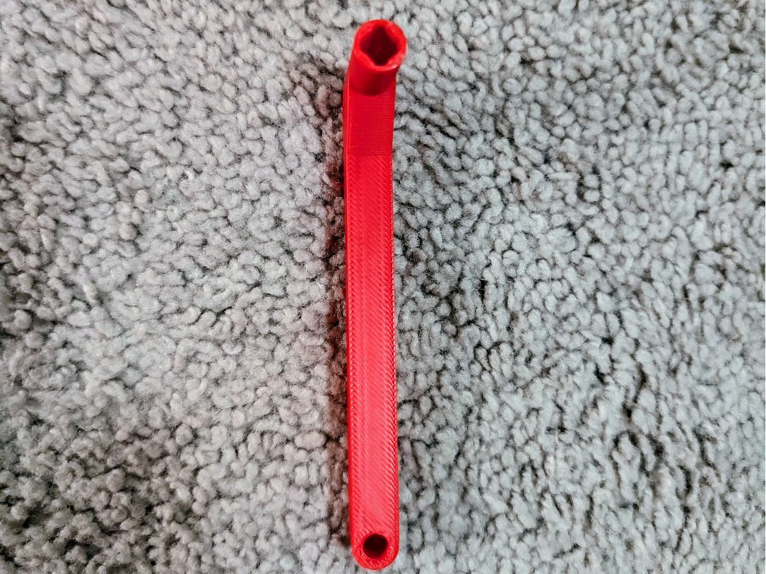 Freezer key with grip.