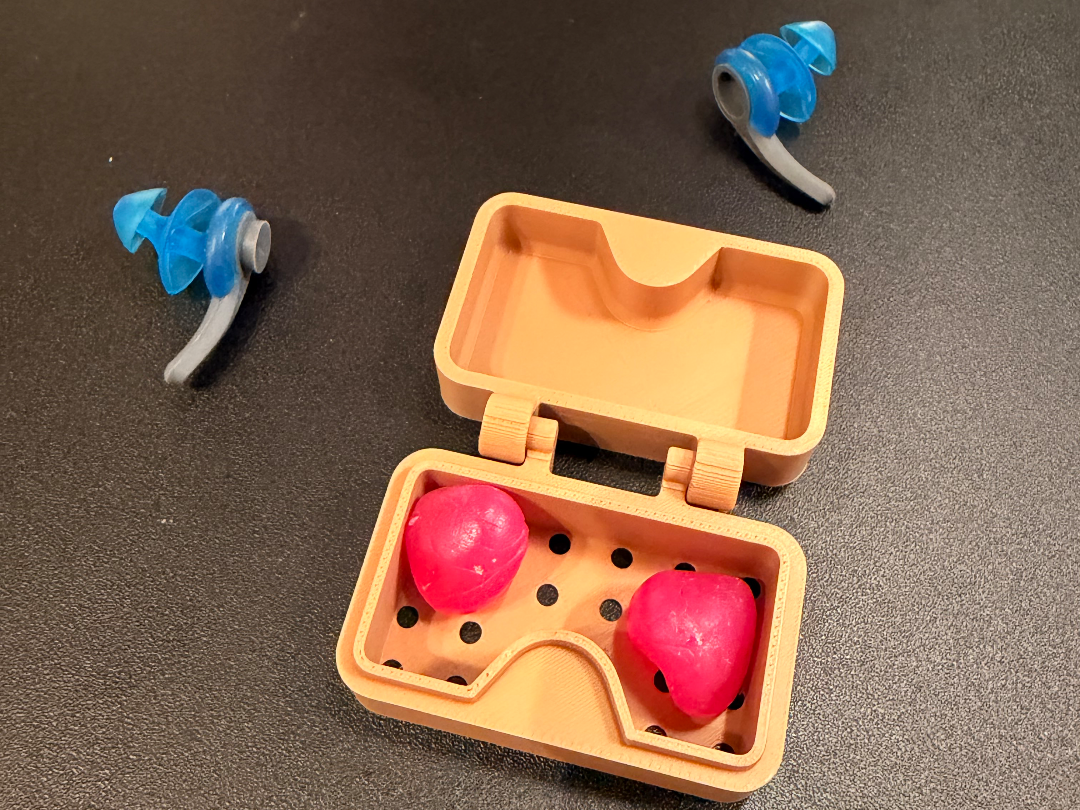 Swim Earplug Dry Case – print-in-place