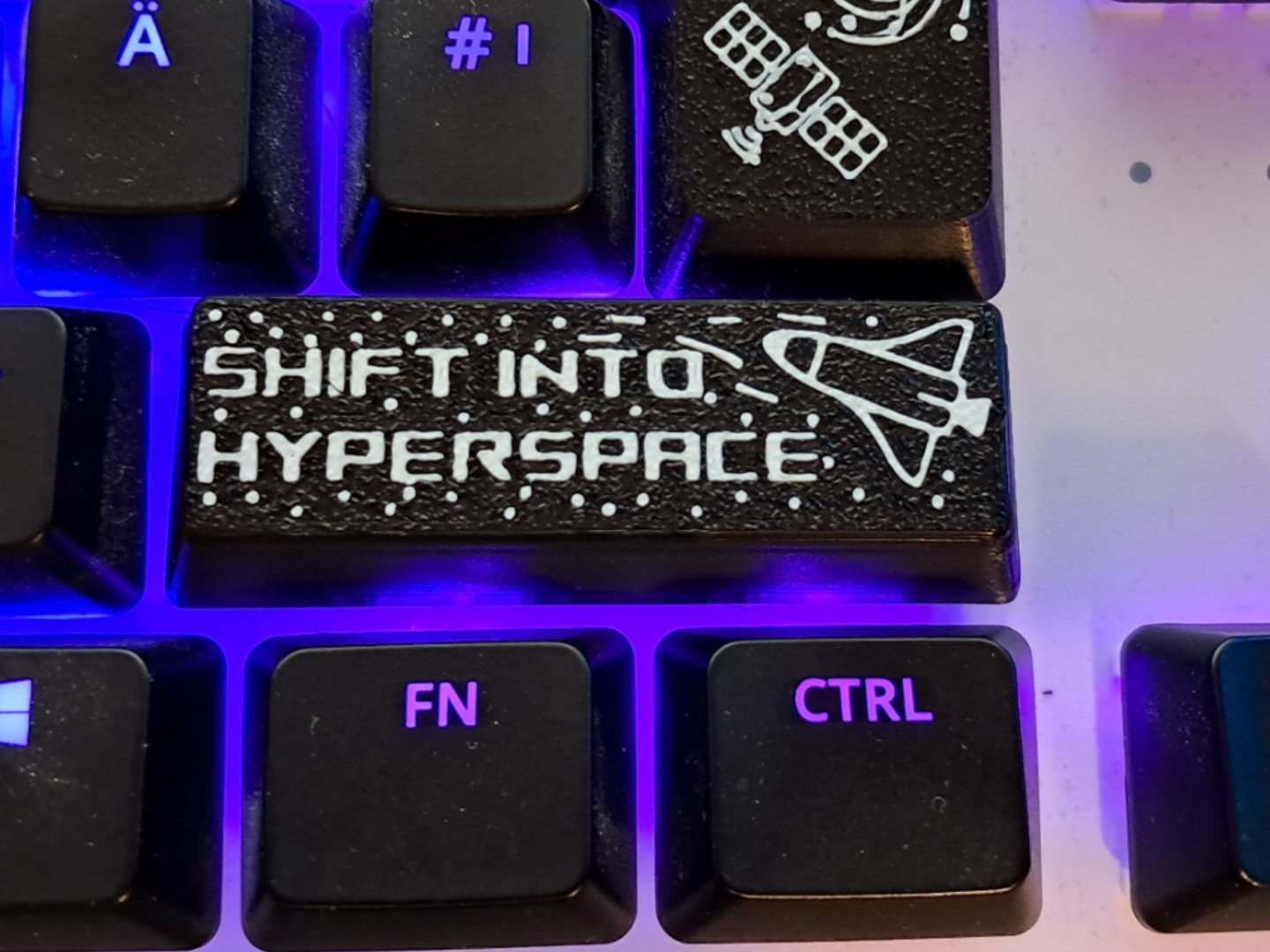 shift keycap "Shift into hyperspace" (costum)