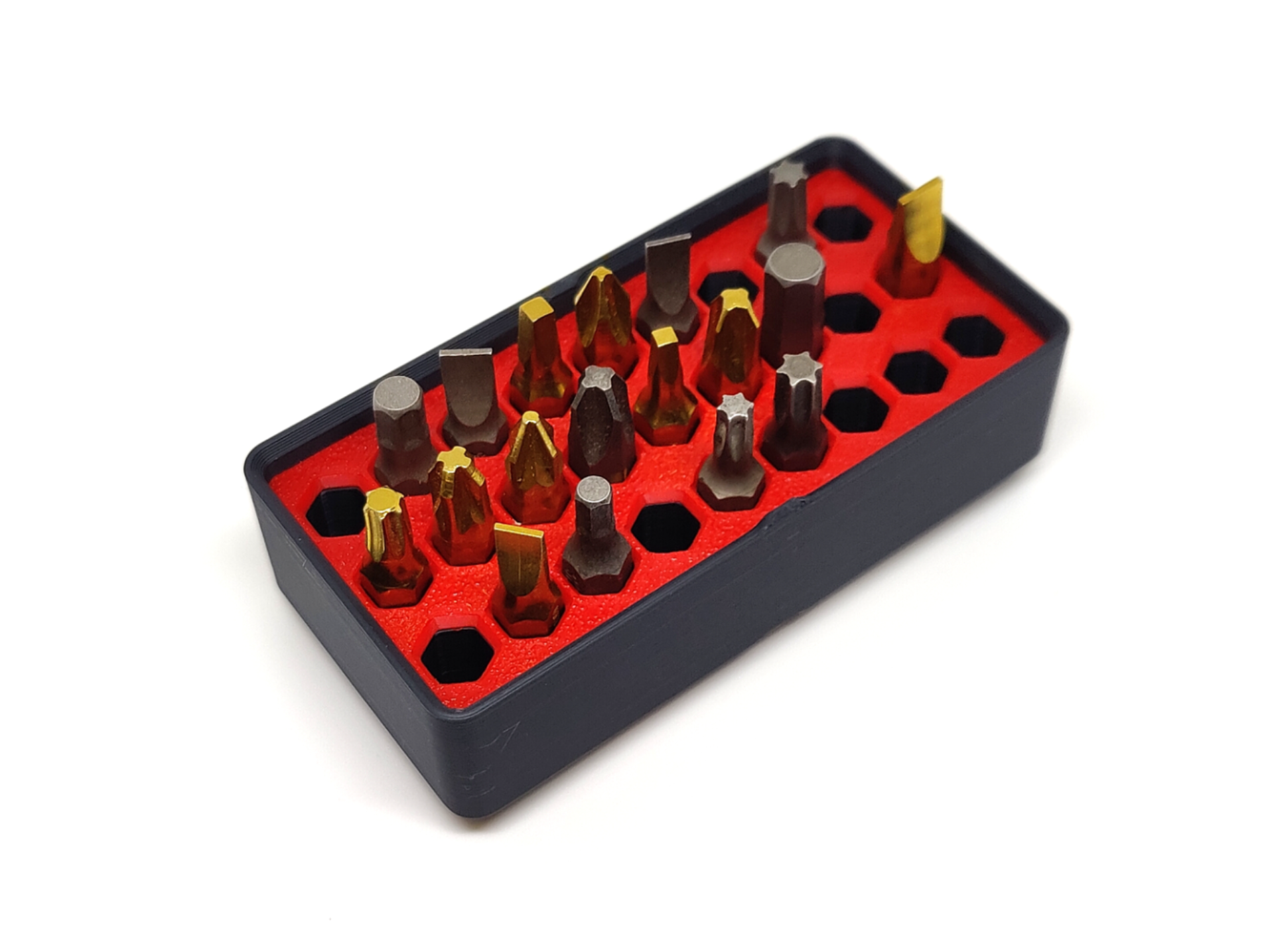 Hex Bit Holder for 27x bits Gridfinity 1x2x3u