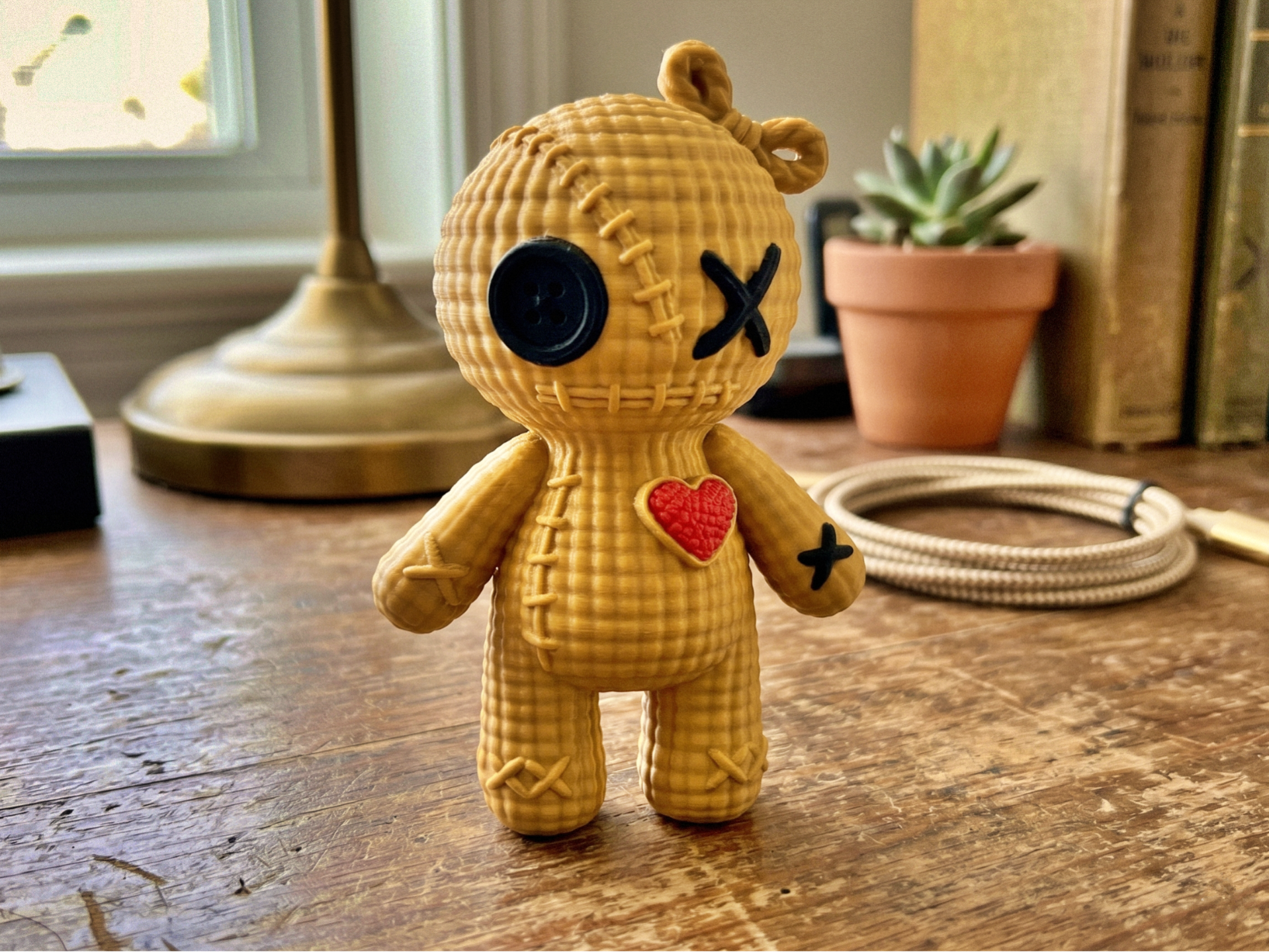 Knitted Voodoo Doll STL | Cute Creepy Desk Decor
