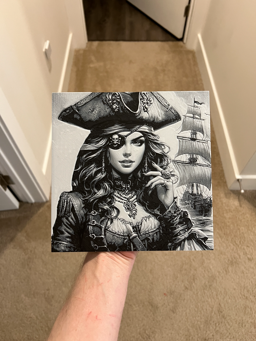 Female Pirate Art Hueforge