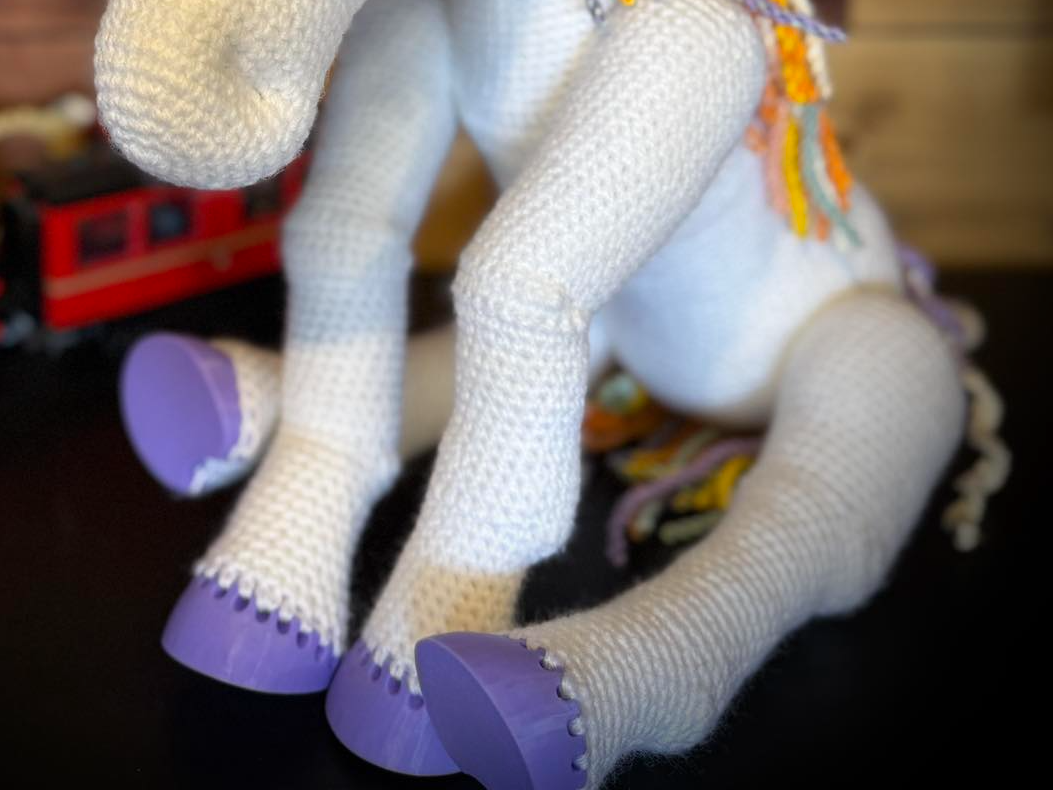 Horse Hoof Crochet Attachment