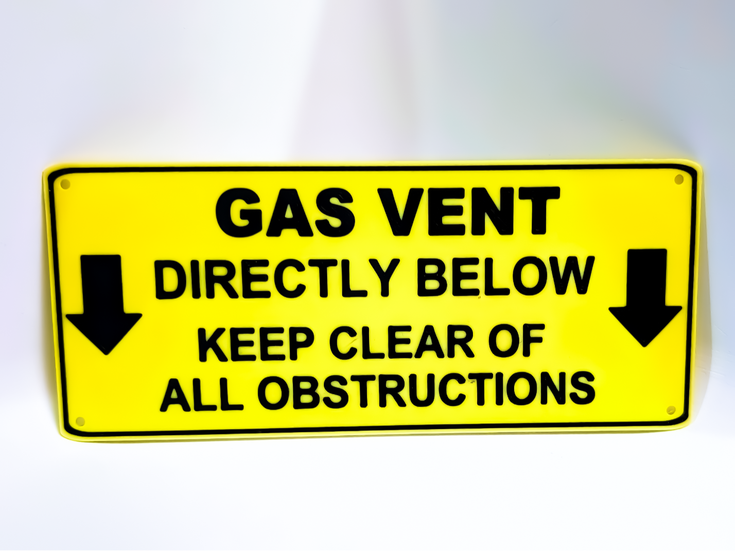 Sign for Direct Venting - Gas Vent Sign