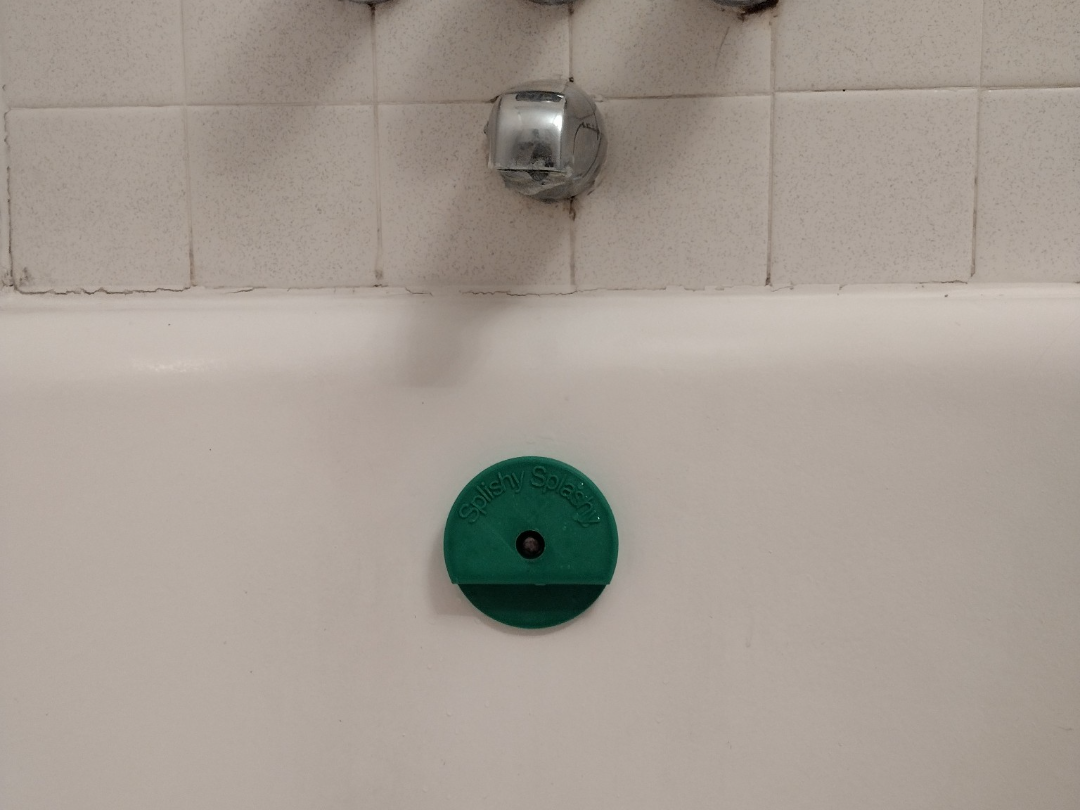 Clean out hole tub partial cover.