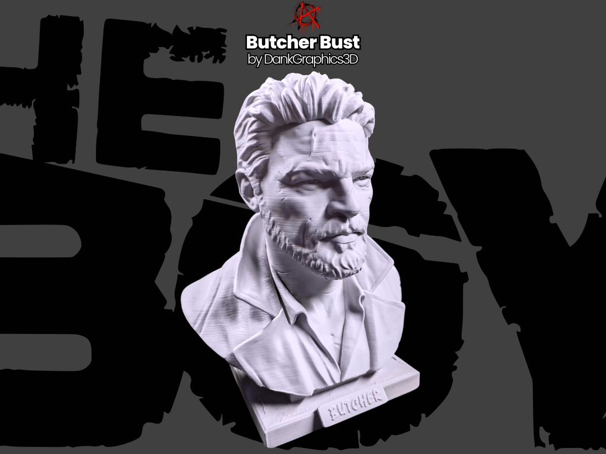The Boys Billy Butcher Bust by DankGraphics3D