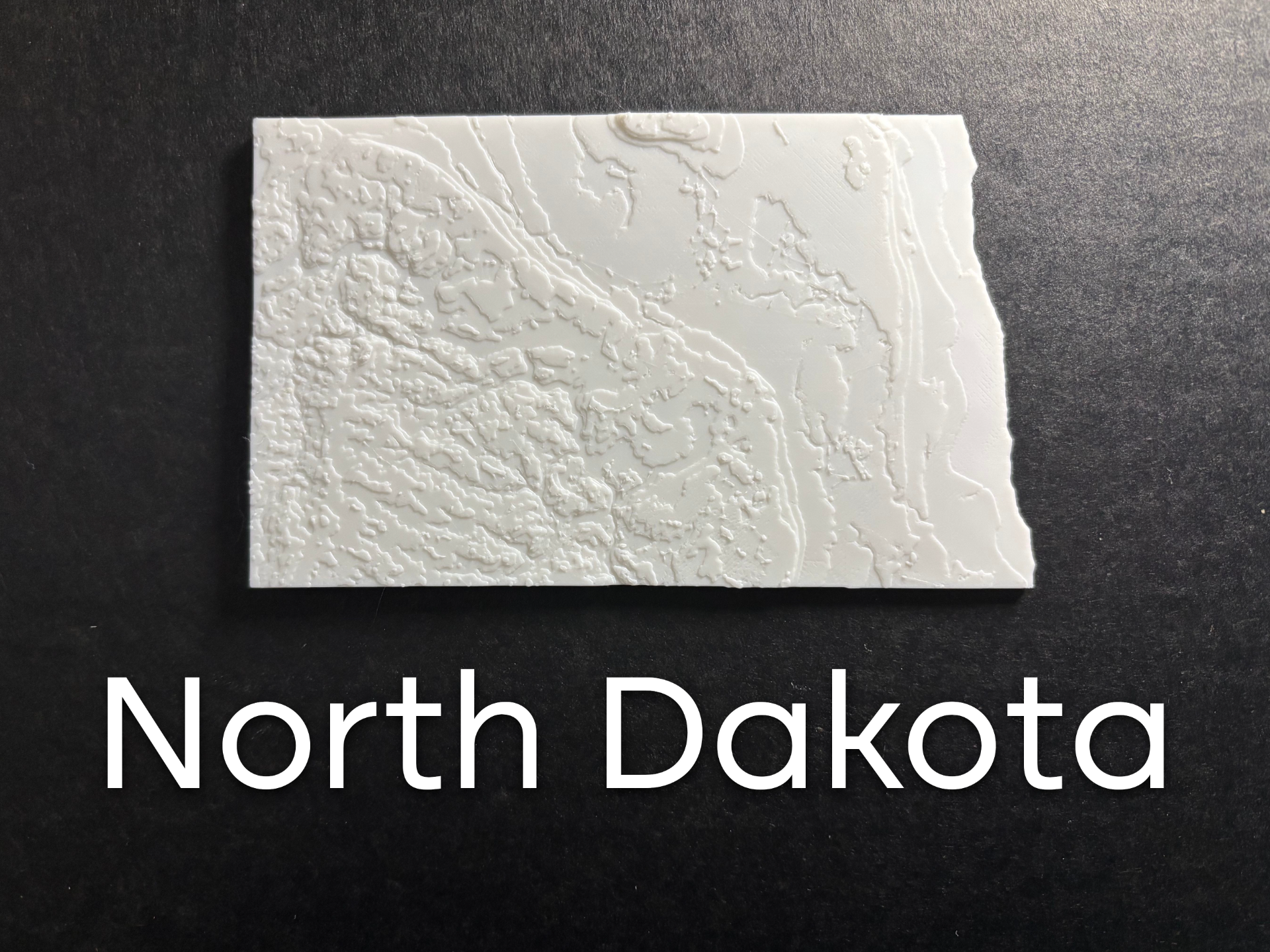 State of North Dakota terrain