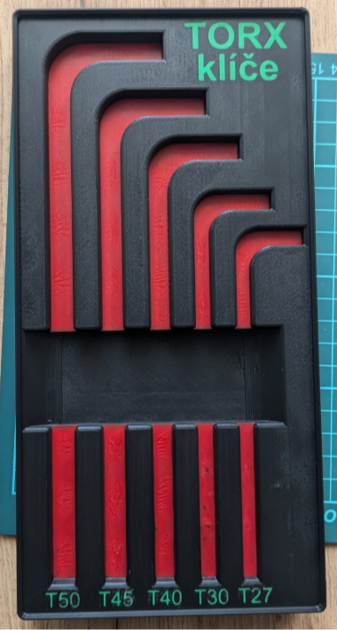 Gridfinity 6x3x3U Box for torx wrenches (large)