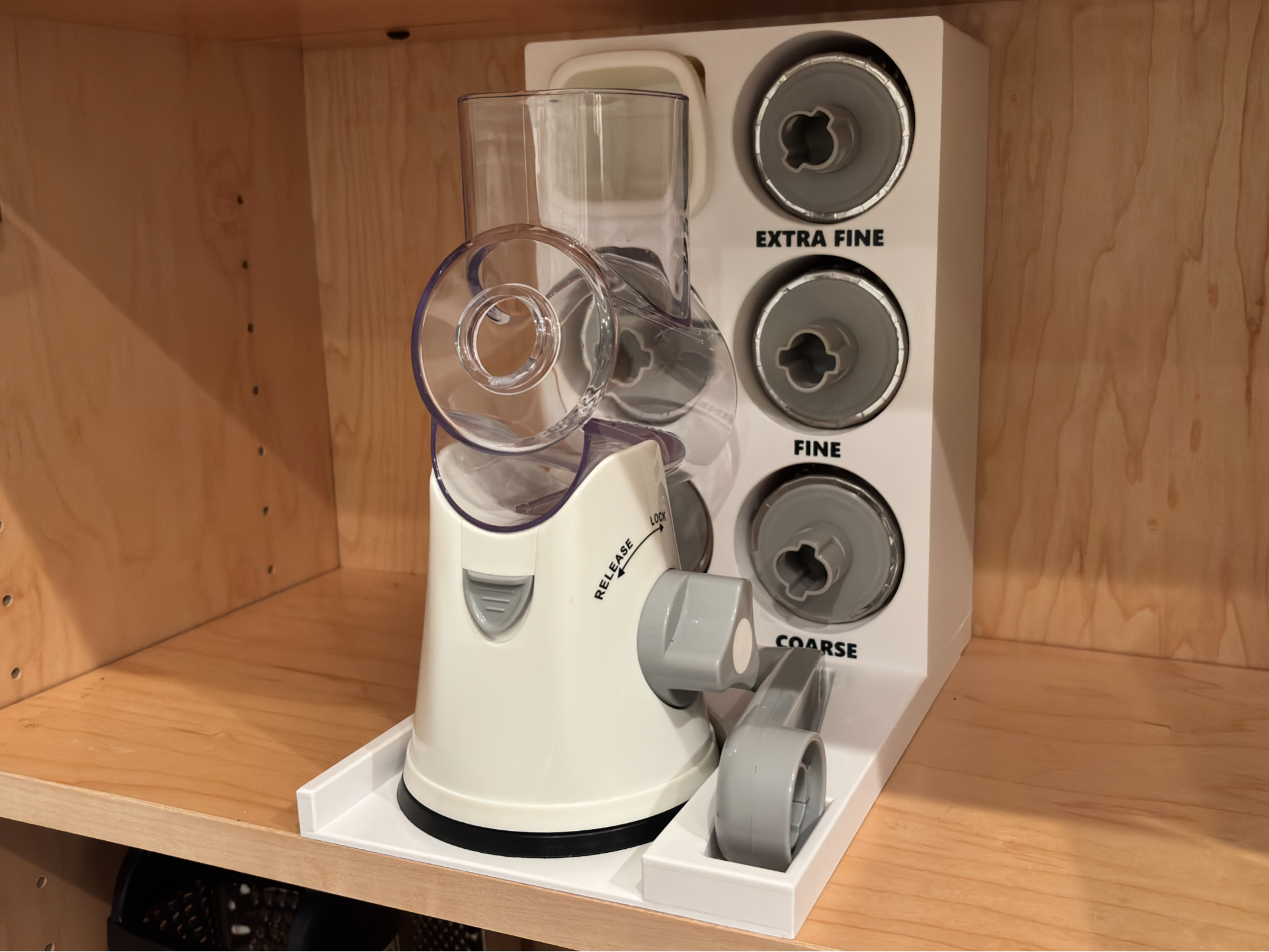 Rotary Cheese Grater Set Organizer