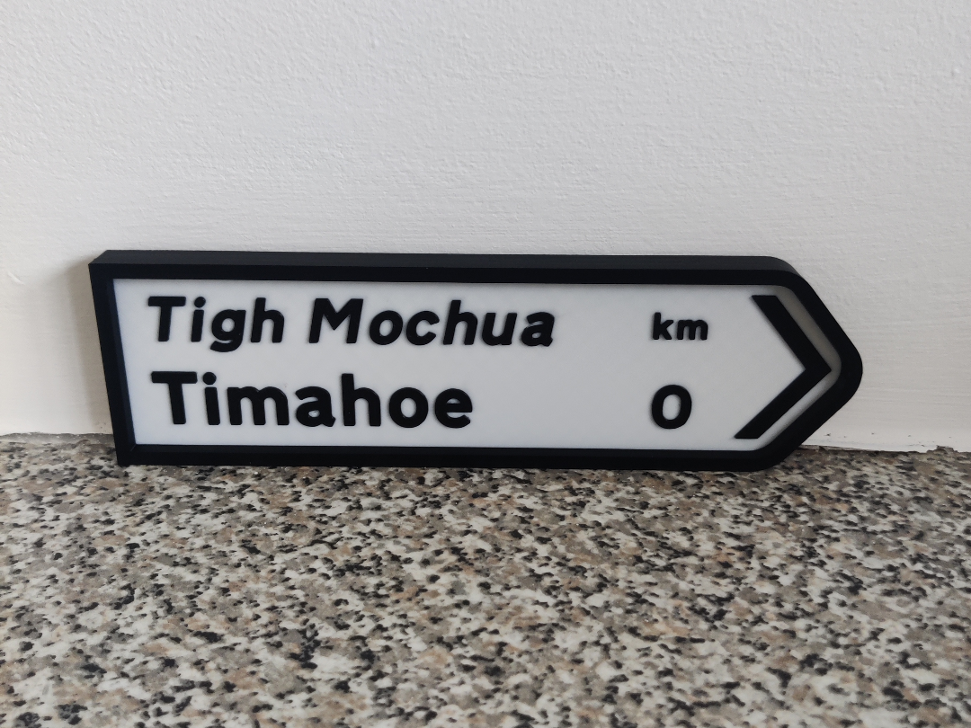 Irish Road Sign