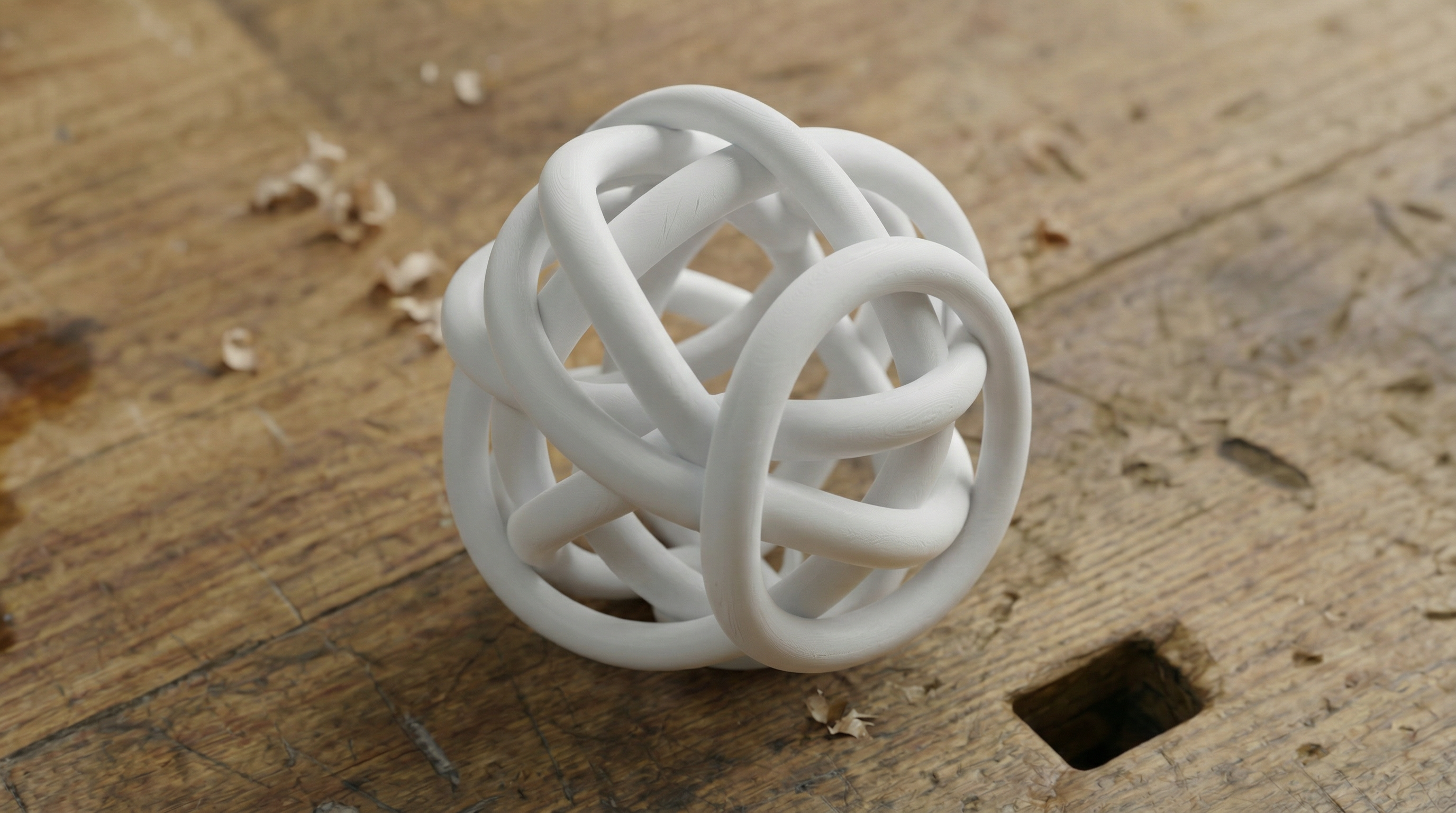 Interwoven Knot Sculpture