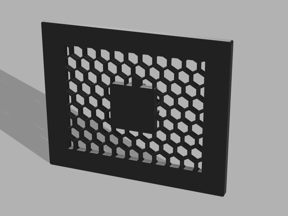 Steam Machine Front Cover Hex pattern