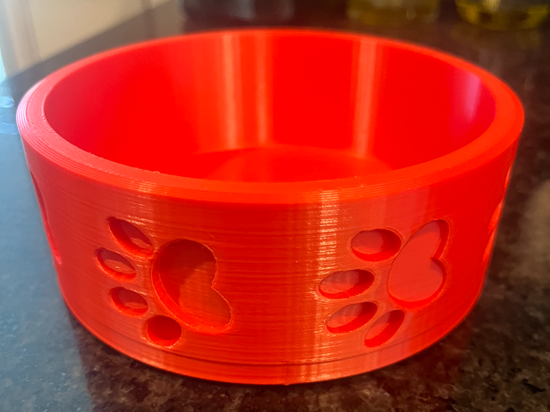 Decorative bowl for small dogs