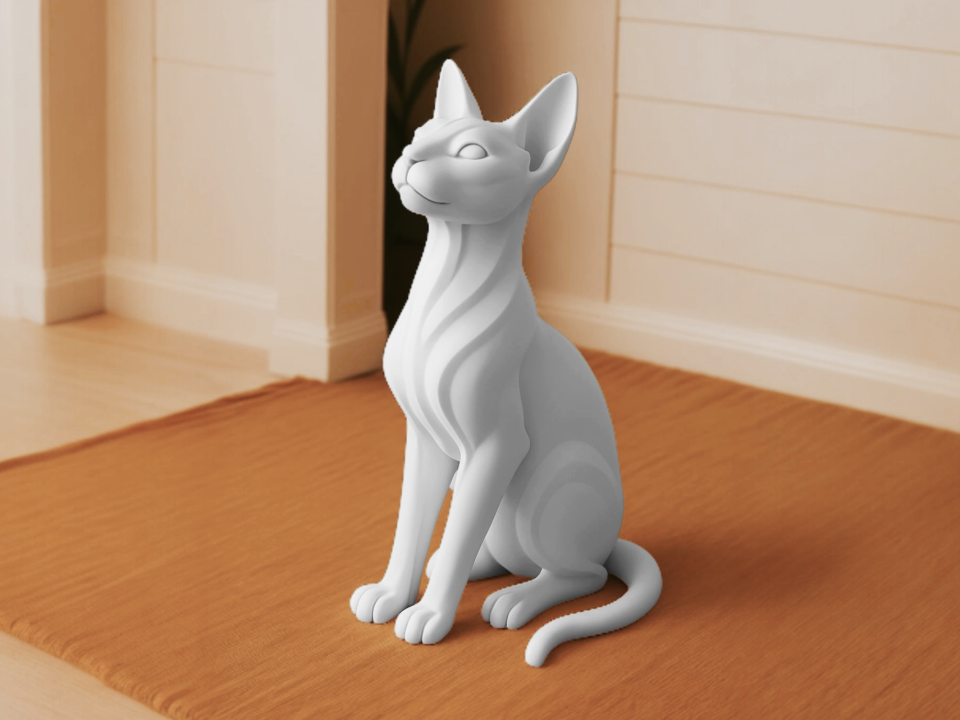 Elegante gato Sphynx