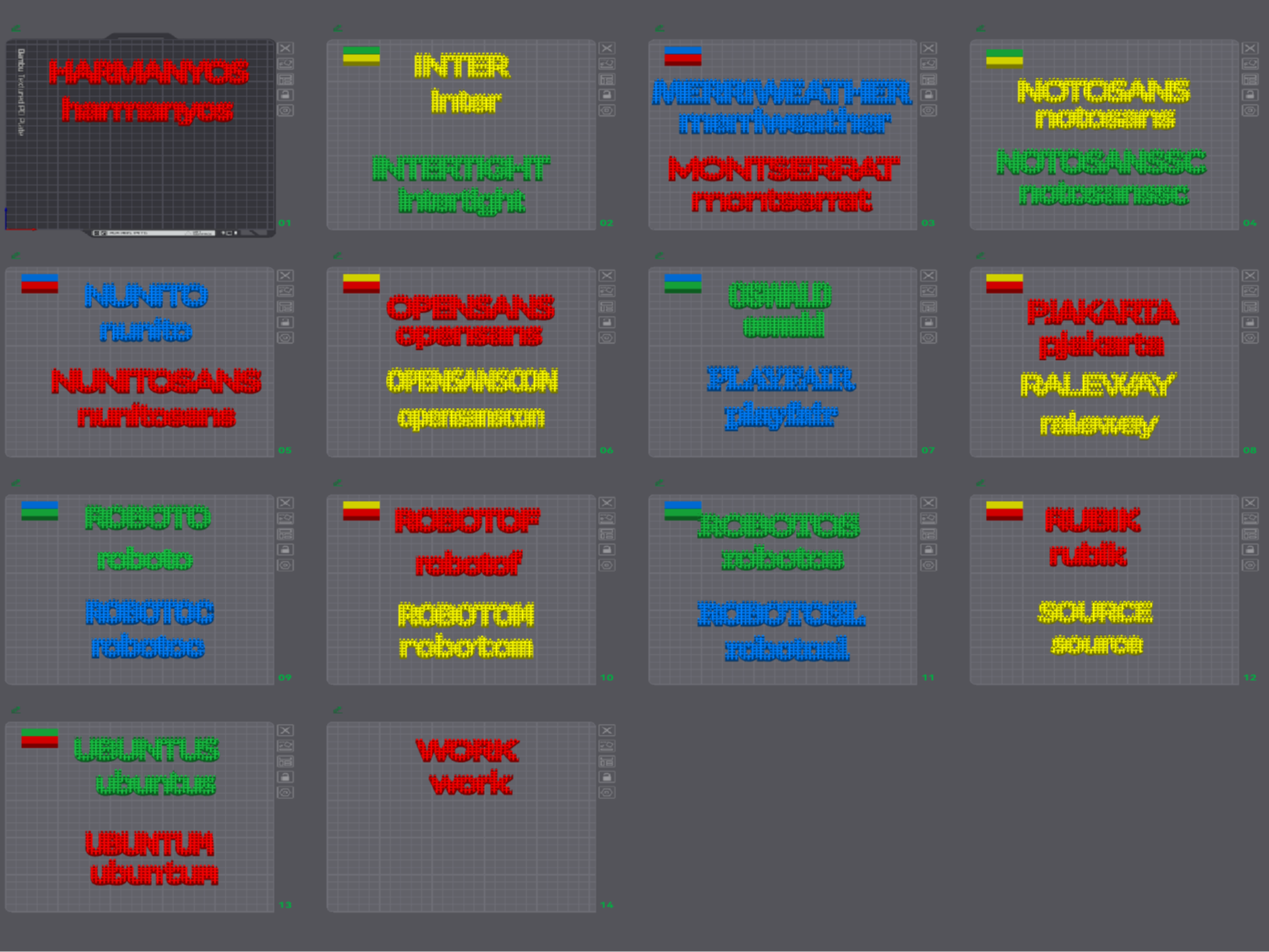 Brick Your Name Font Examples