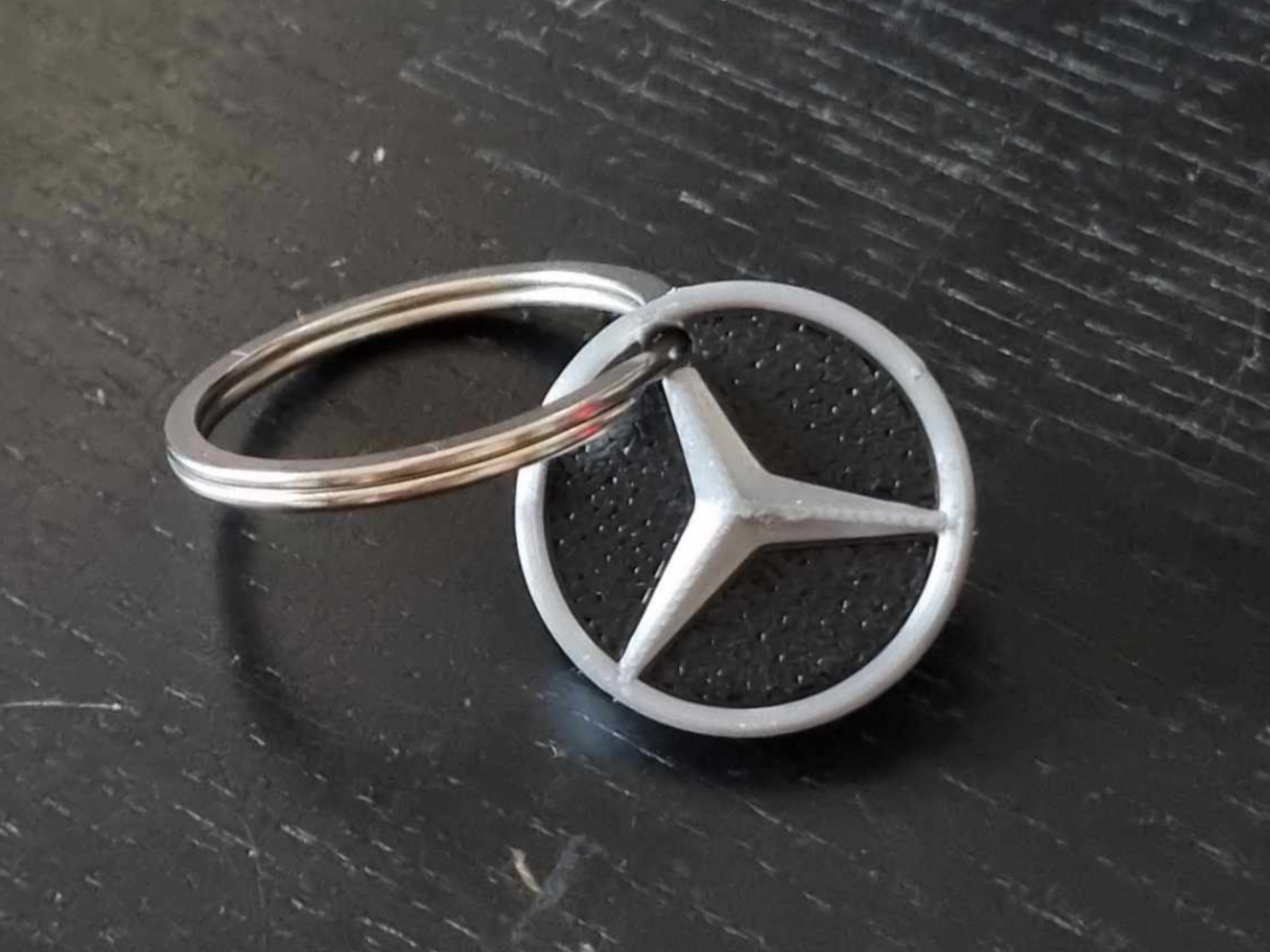 Mercedes keyring pendant key ring star