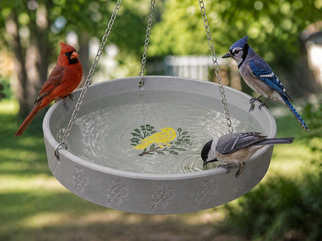 Simple Bird Bath/Bird Feeder