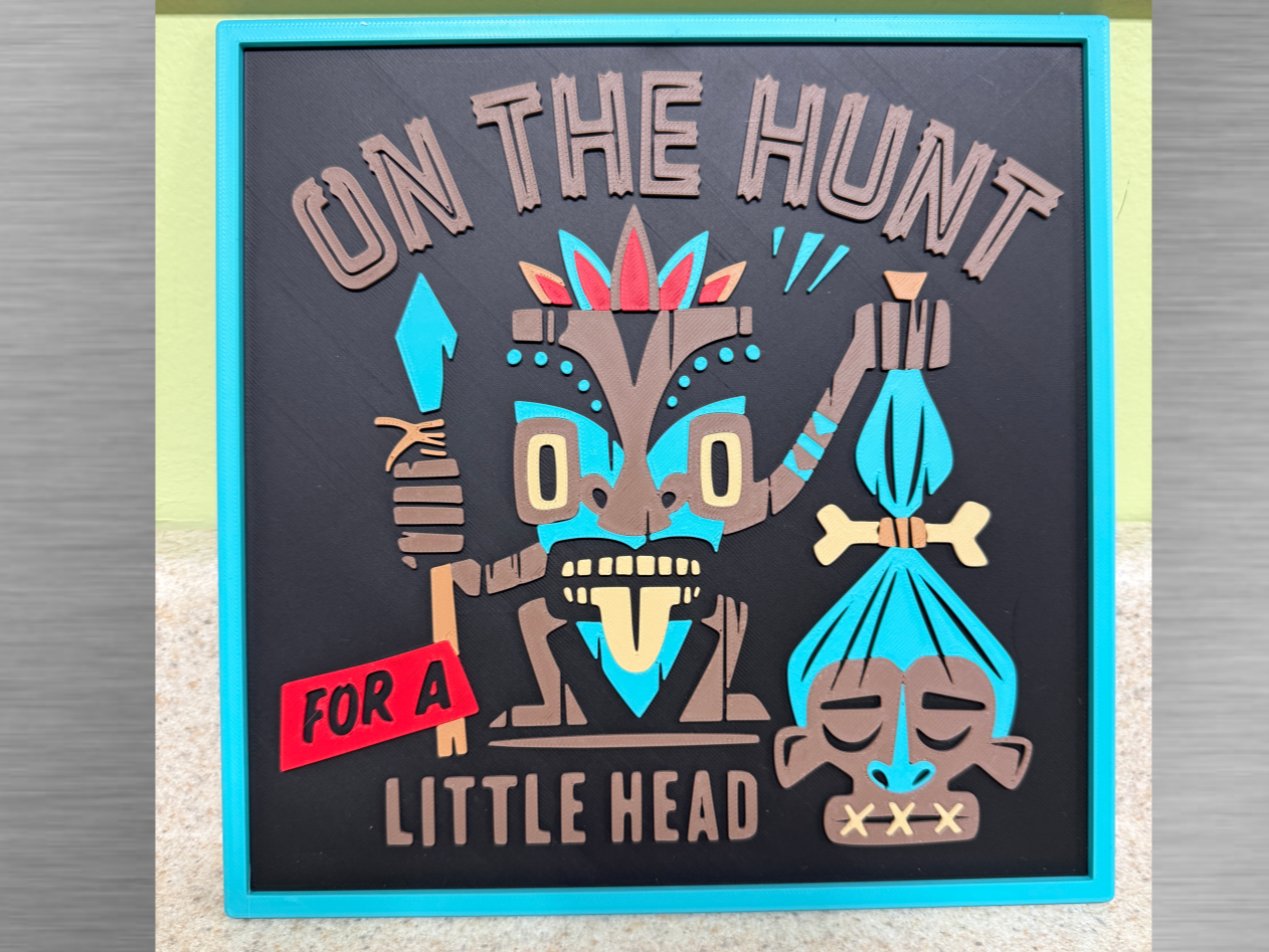 Tiki Art-On the Hunt for a Little Head