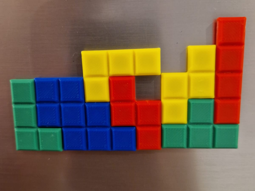 Tetris Fridge Magnets with form Generator.