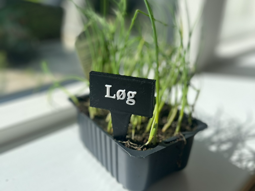 Garden sign for your kitchen garden Løg