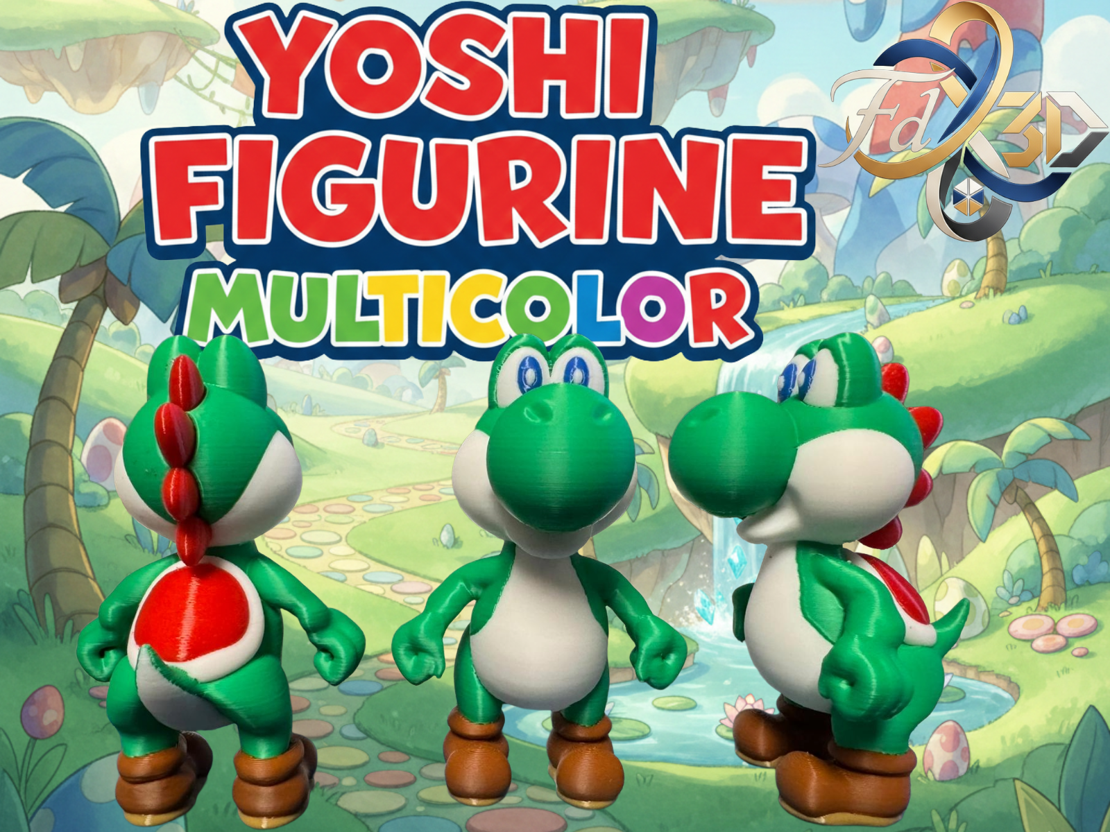 Yoshi Figurine Multicolor & Singlecolor