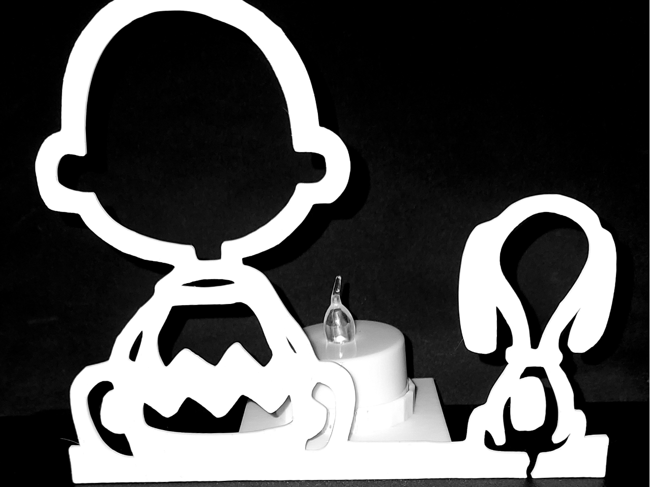 Snoopy Charlie Brown - friendship Love - Tealight