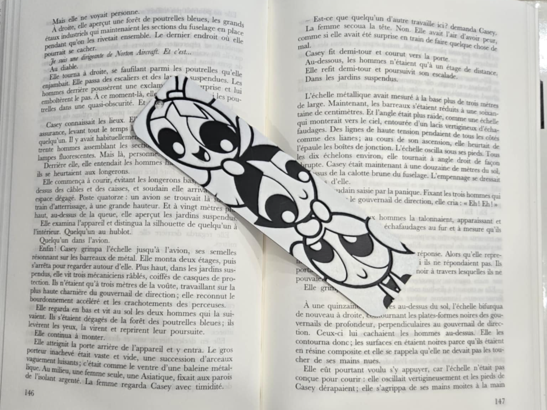 Bookmark Powerpuff Girls  Only Black & White