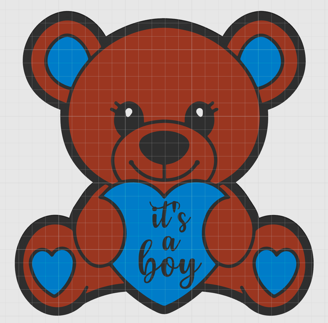 Baby bear boy new born Lightbox