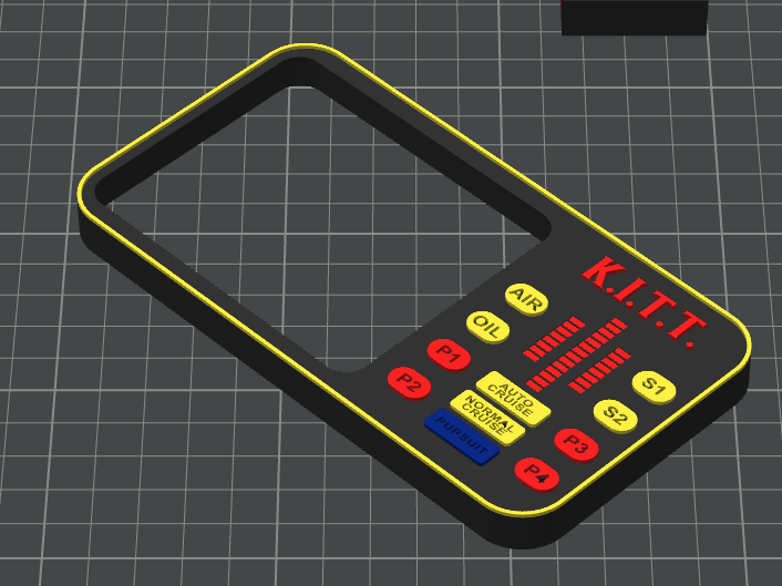 K.I.T.T Display Rahmen für Bambu Lab A1 Retro
