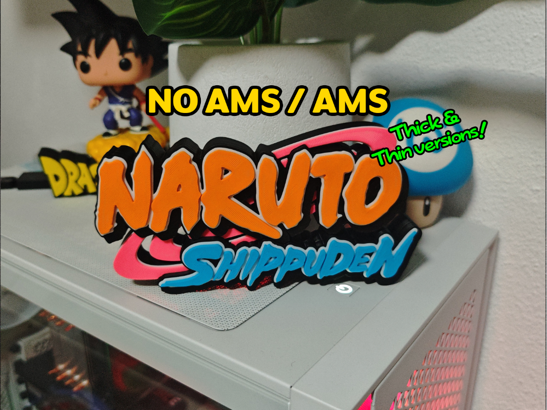 Naruto Shippuden logo / Sign (NO AMS/AMS)