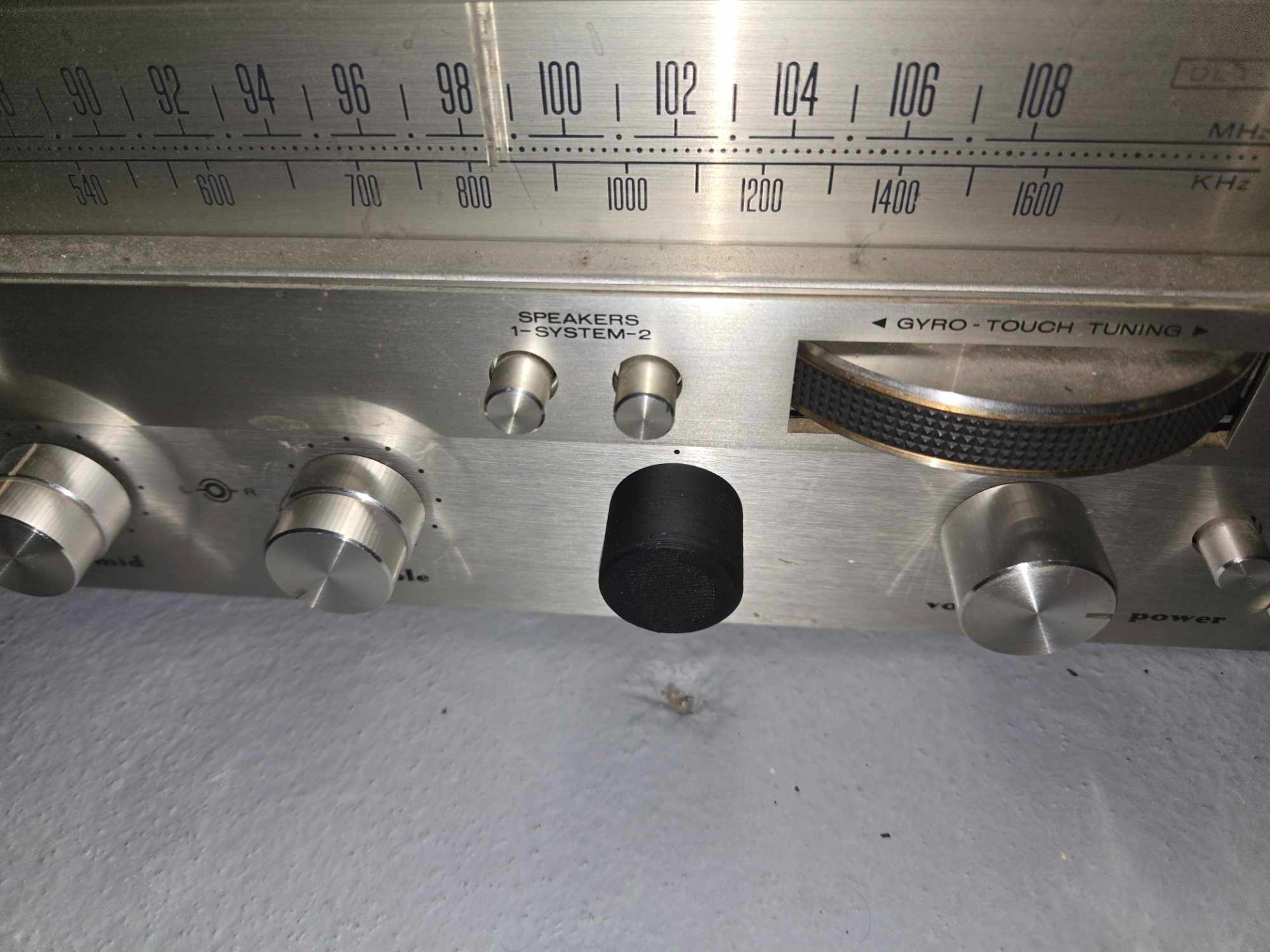 Stereo Knob Replacement with Adapter