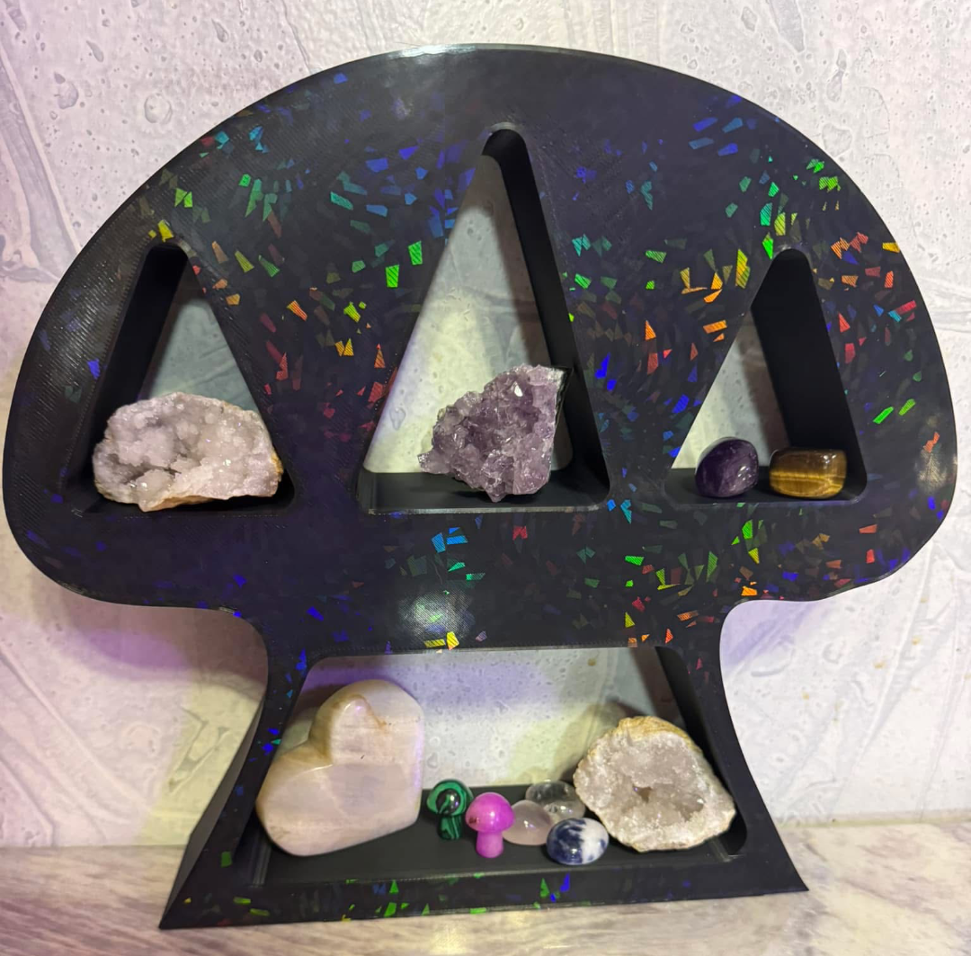 Mushroom Shaped Crystal rock Shelf