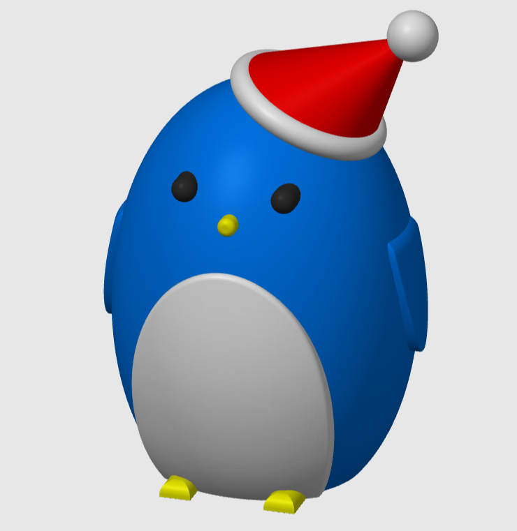 Christmas Penguin 3D