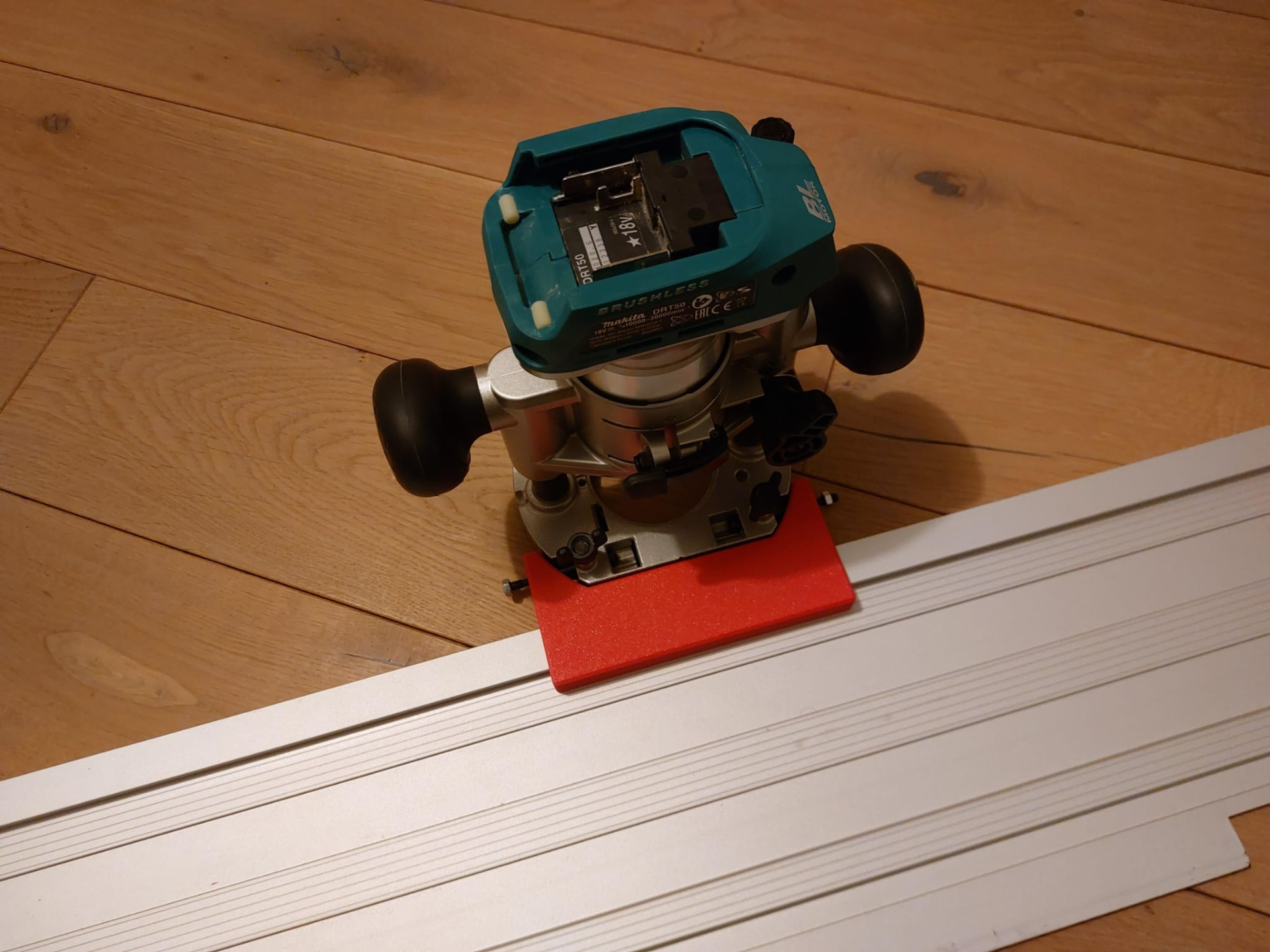 Makita DRT50 to Wolfcraft Guide Rail Adapter