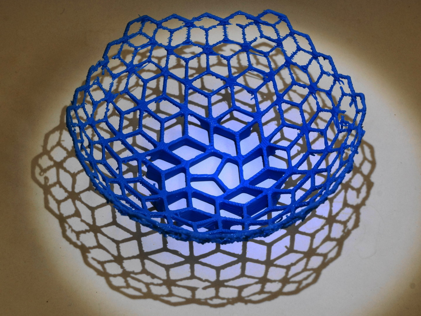 Hexagon projection bowl