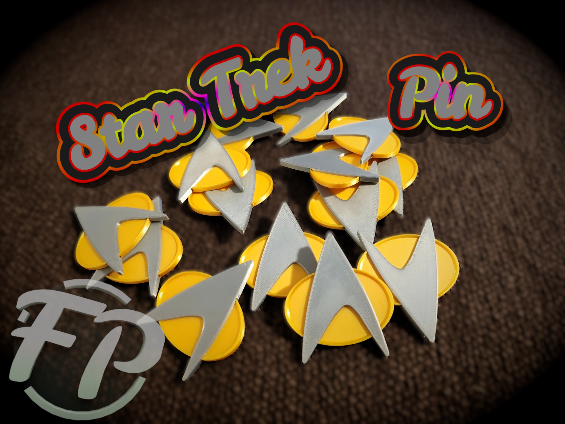 Star Trek–inspired badge pin
