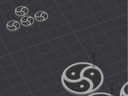 Triskelion or BDSM earrings