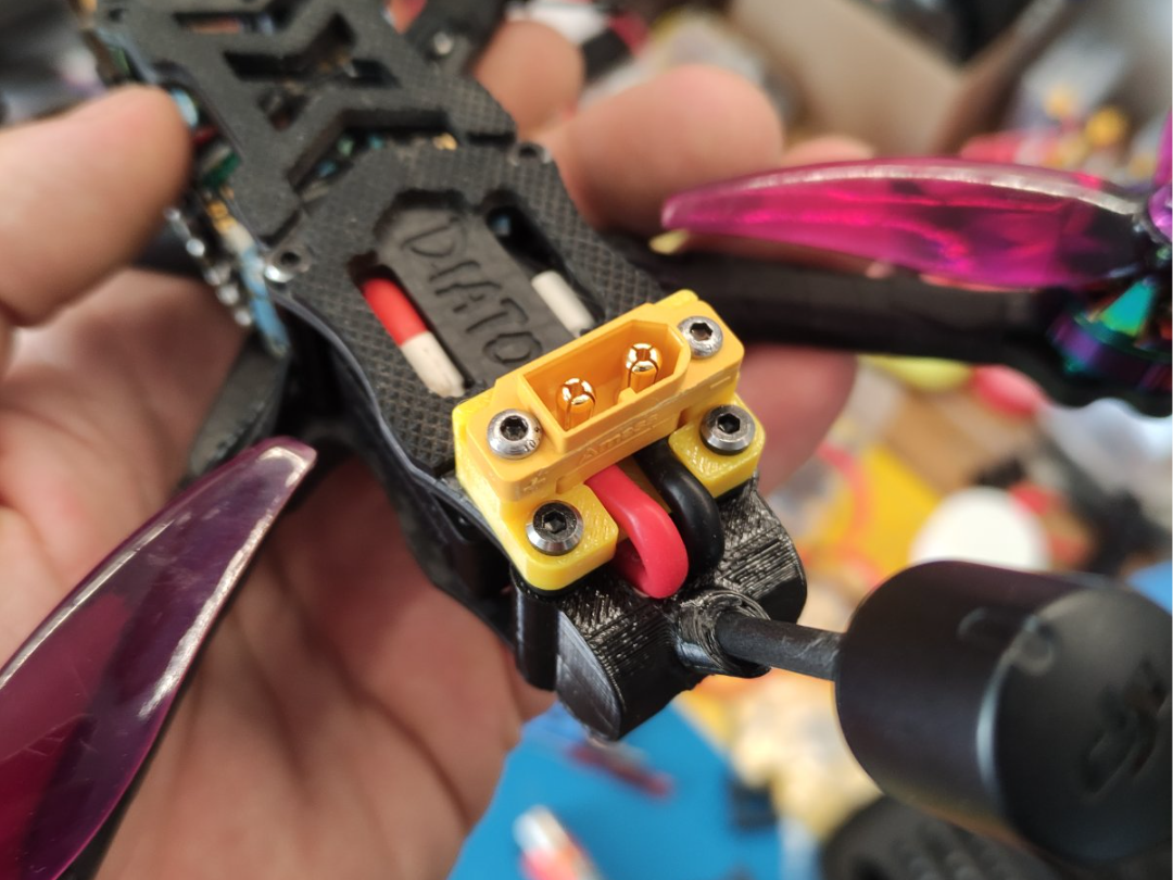 FPV drone XT60 holder