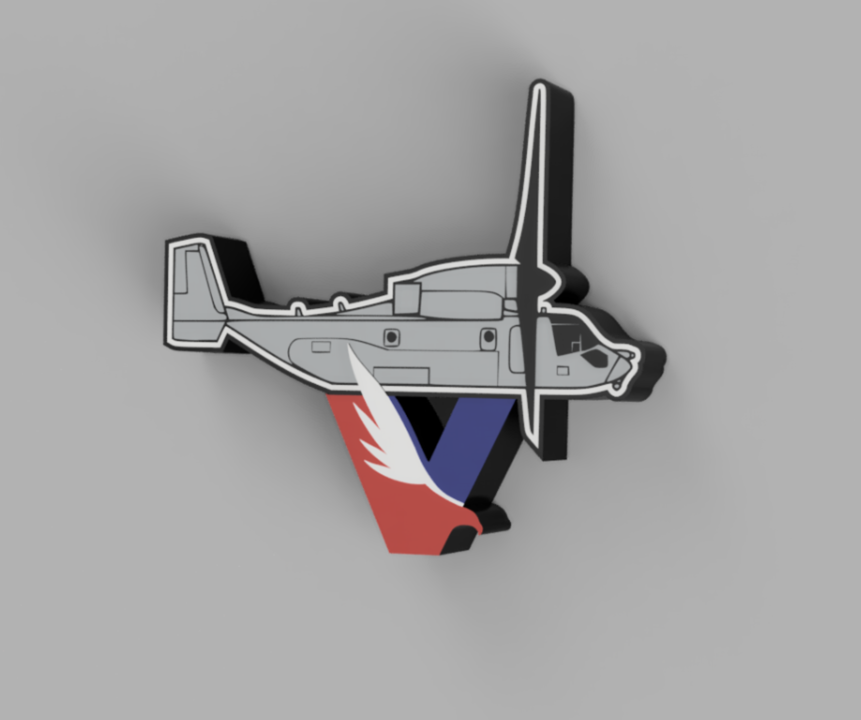 V-22 Osprey Lightbox Sideview with Stand