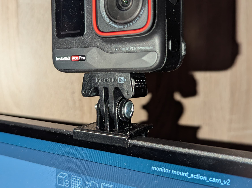Action Cam Monitor Mount (Webcam Mode)