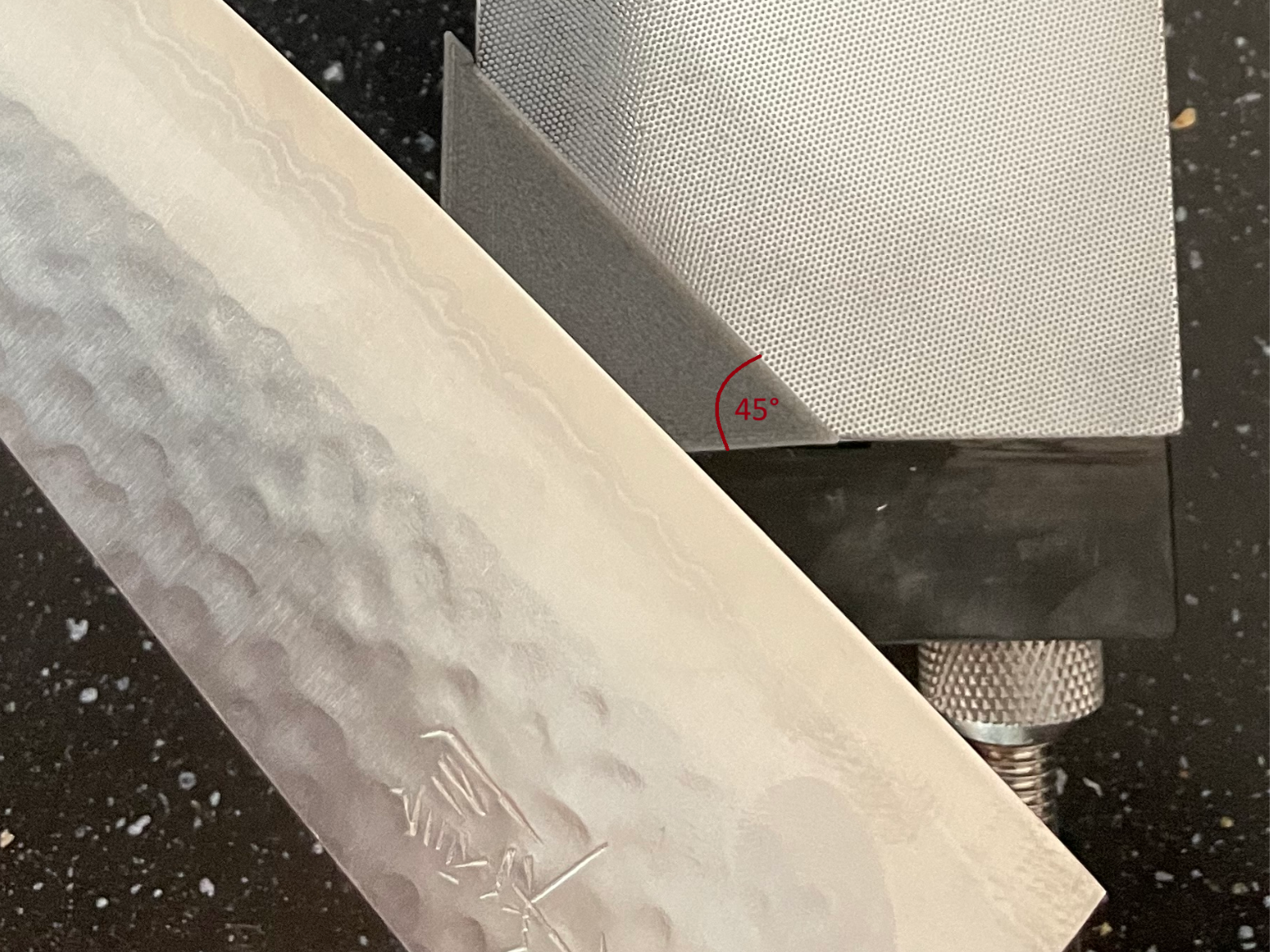 Knife sharpening angle guide