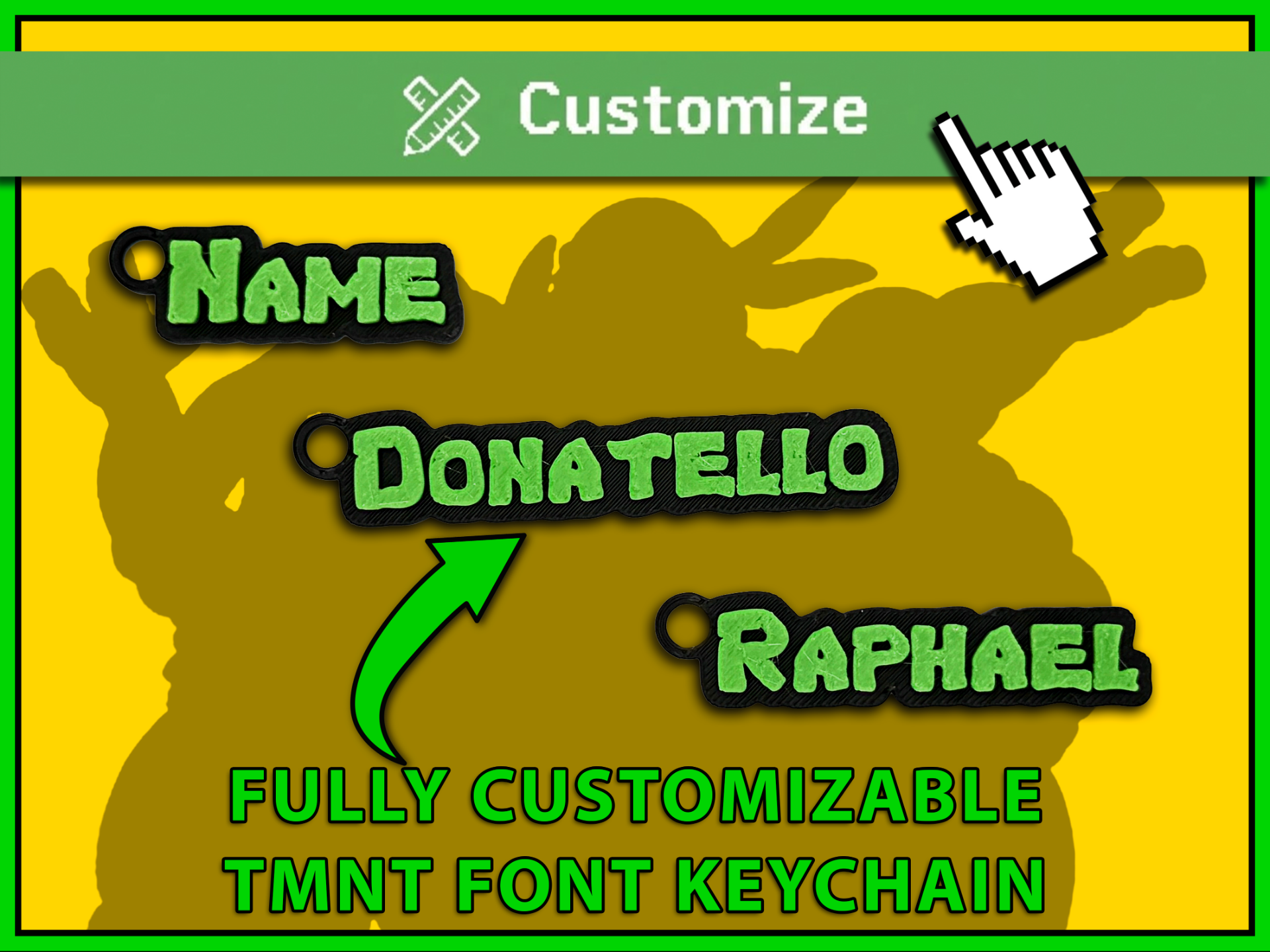 TMNT Custom Keychain Generator