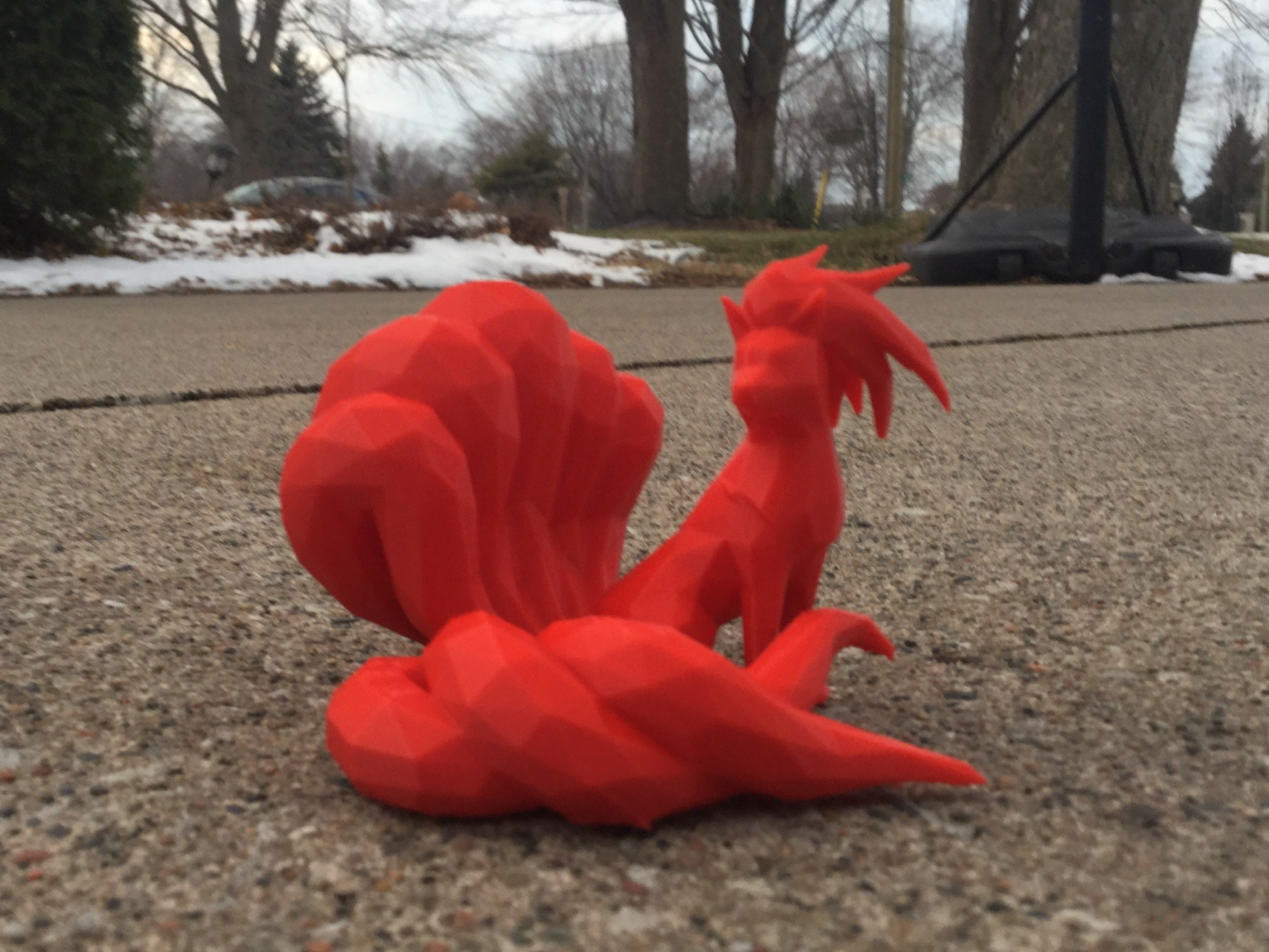 low polly nine tails