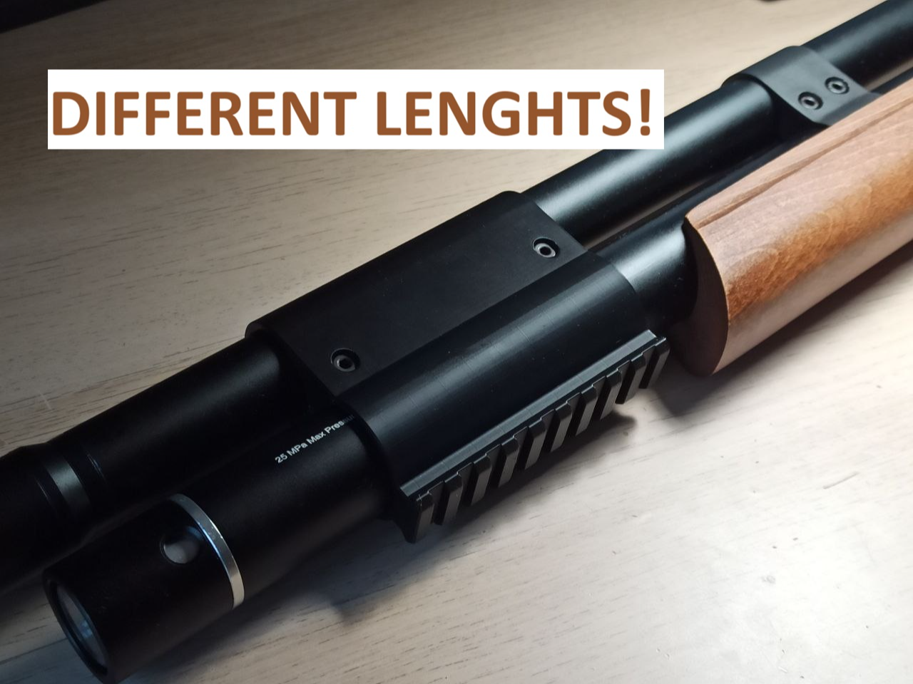Snowpeak M25/M25W/... picatinny rail PCP