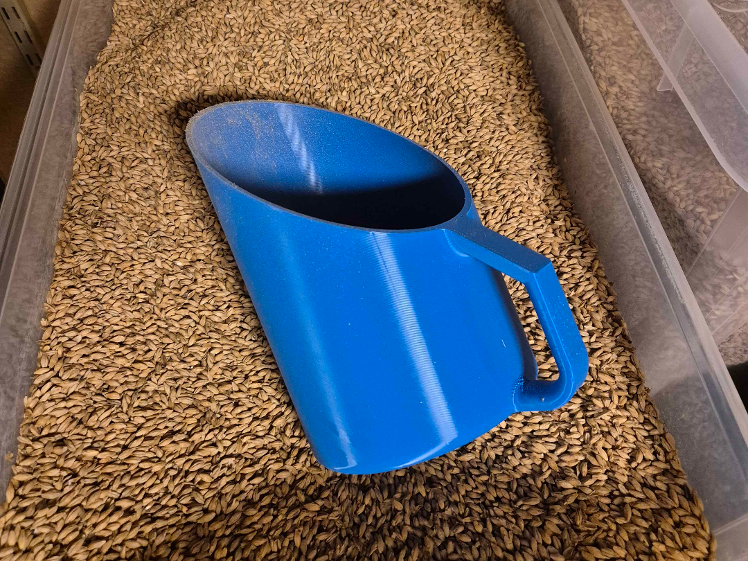 Measuring scoop for homebrewing