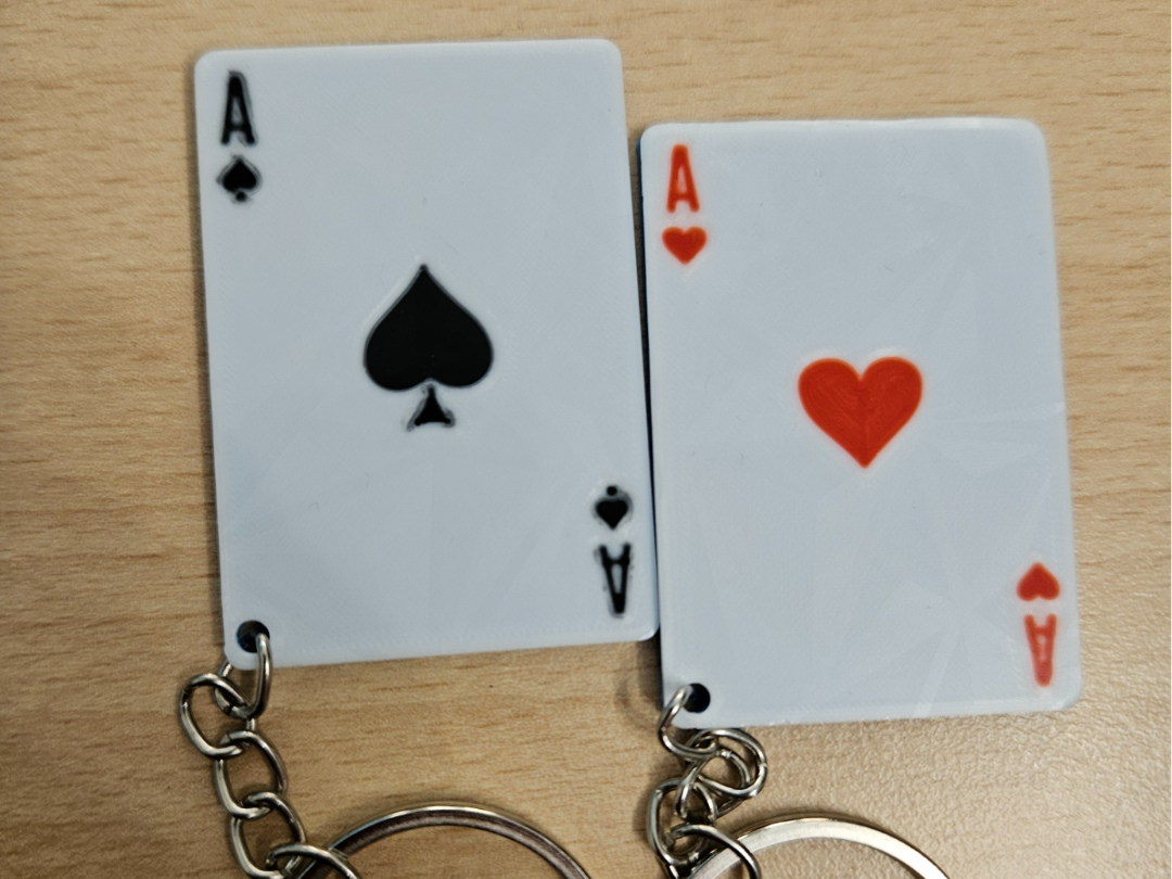 Customizable Poker-Themed Keychains
